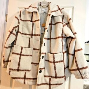 NWT Universal Thread M Plaid Coat